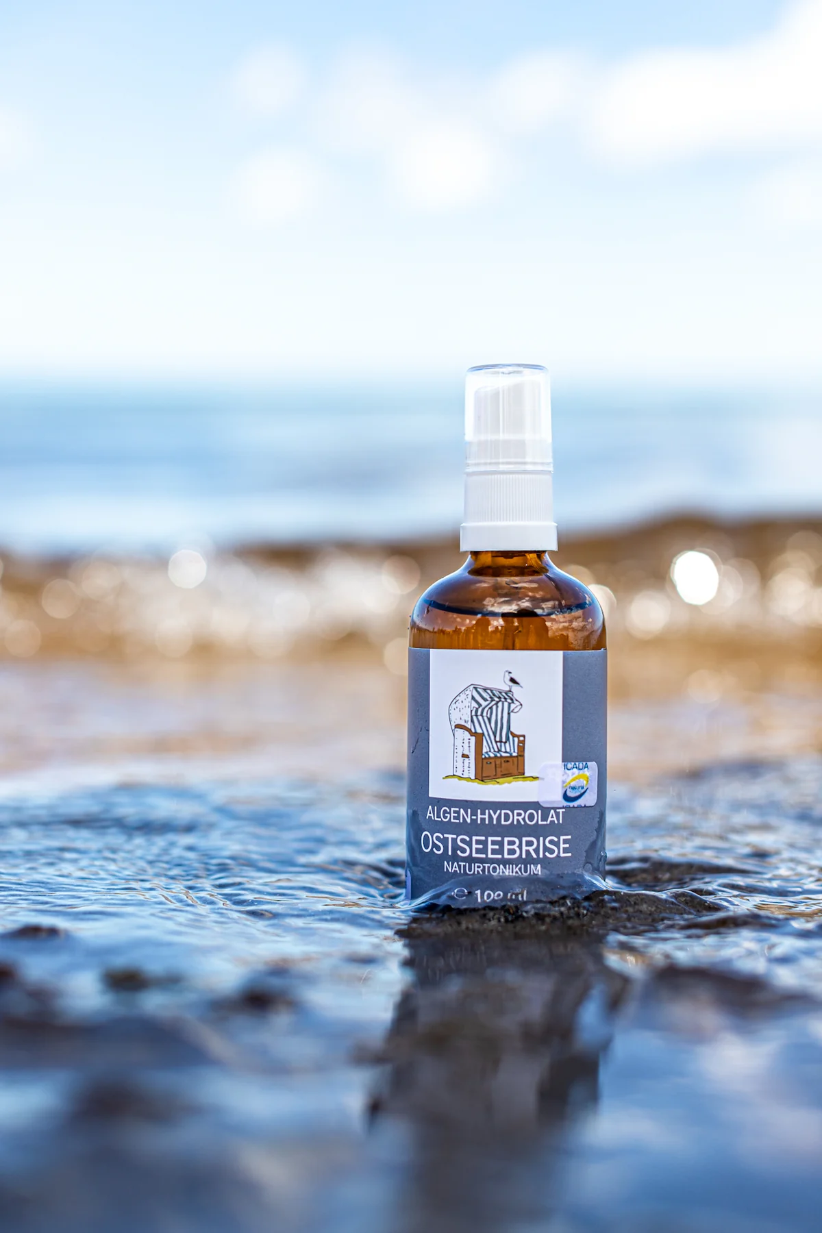 Flasche am Strand